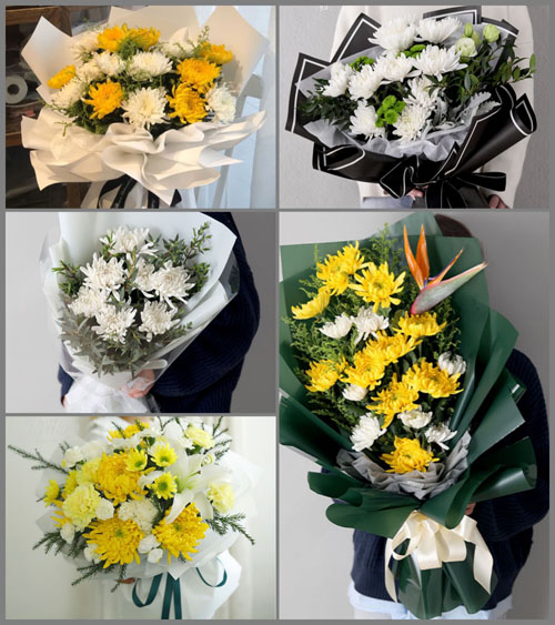 广西贵港港北区奇石乡白事花束代送